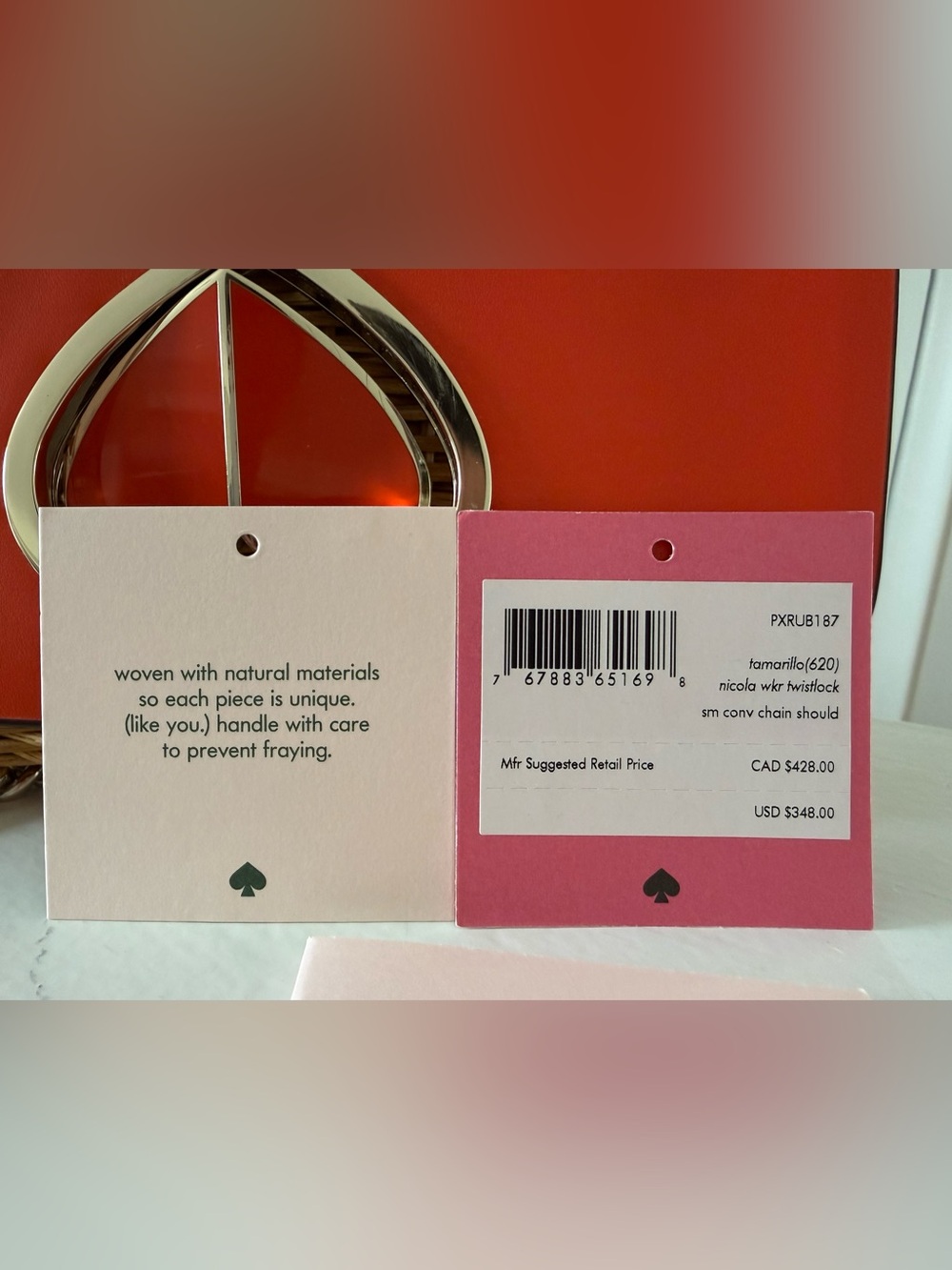 kate spade wicker nicola twistlock bag - Picture 8 of 8
